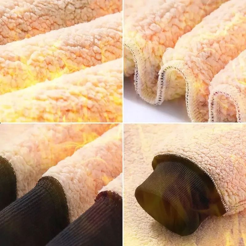 Winter Lamb Velvet Fleece Sweatshirt For Men Thickened Warm Casual Pullover 3