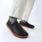 Men Wide Toe Leather Slip On Sneakers 2