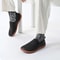 Men Wide Toe Leather Slip On Sneakers 6