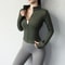 Women Winter Fleece Zipper Yoga Jacket With Thumb Holes 5