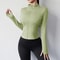 Women Winter Fleece Zipper Yoga Jacket With Thumb Holes 10