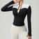 Women Slim Fit Zip Up Sports Jacket With Long Sleeves 2