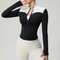 Women Slim Fit Zip Up Sports Jacket With Long Sleeves 6