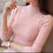 Women Mock Neck Ruffle Sweater Long Sleeve Knit Pullover 7