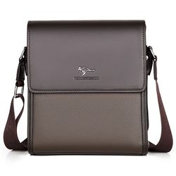 men leather messenger bag business casual crossbody shoulder briefcase