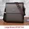 Men Leather Messenger Bag Business Casual Crossbody Shoulder Briefcase 10