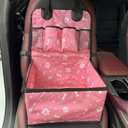 dog car seat with storage pockets scratch proof pet booster seat for small to medium dogs