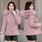 Winter Down Jacket Women Warm Hooded Parka Short Overcoat 0