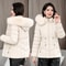 Winter Down Jacket Women Warm Hooded Parka Short Overcoat 1