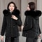 Winter Down Jacket Women Warm Hooded Parka Short Overcoat 2