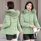 Winter Down Jacket Women Warm Hooded Parka Short Overcoat 3