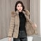 Winter Down Jacket Women Warm Hooded Parka Short Overcoat 5