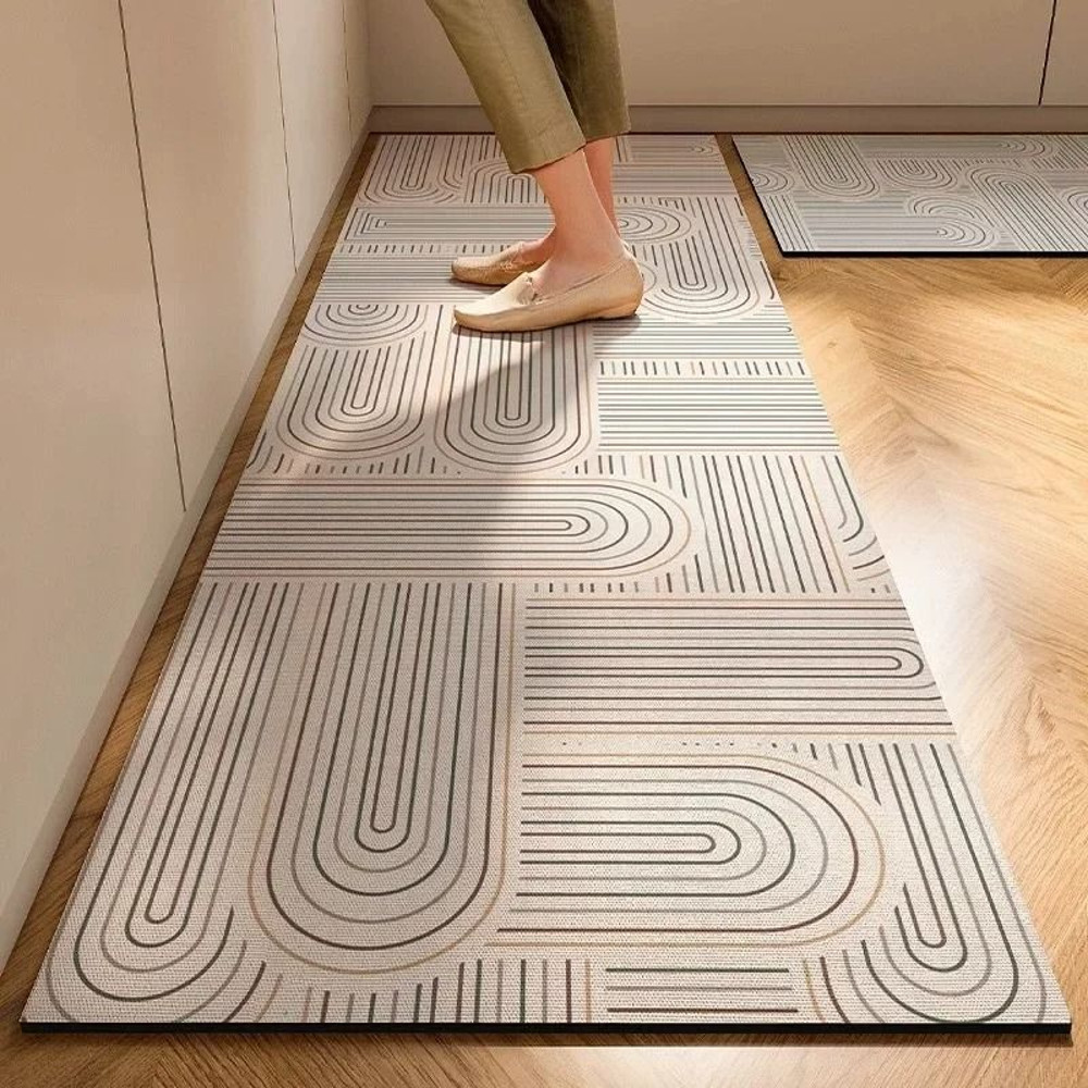 Japanese Style Soft Kitchen Floor Mat Super Absorbent Non Slip Carpet 6