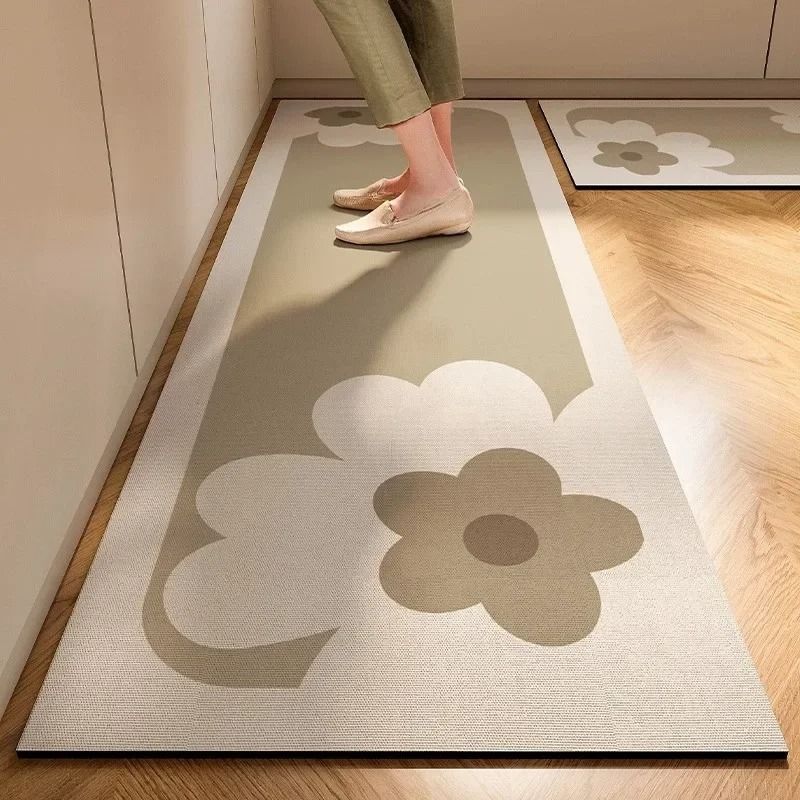 Japanese Style Soft Kitchen Floor Mat Super Absorbent Non Slip Carpet 7