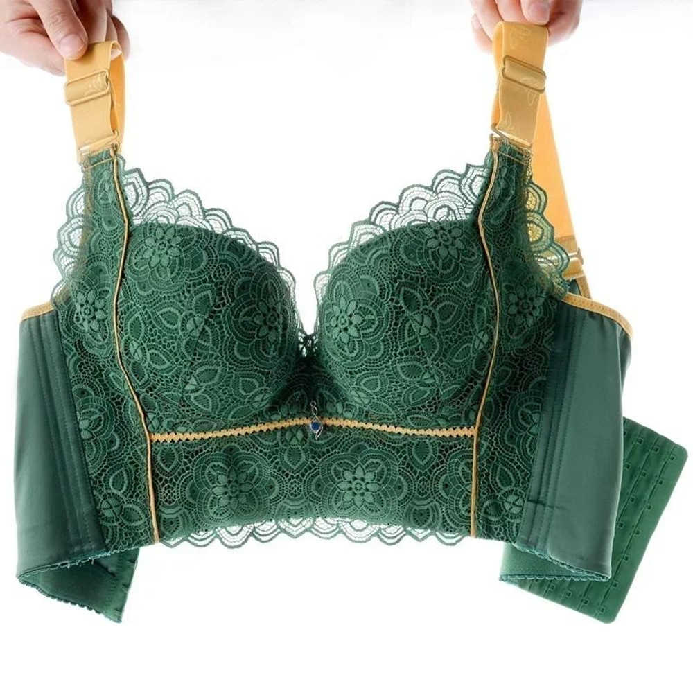 Push Up Lace Wireless Bra With Wide Straps For Women Plus Size 0