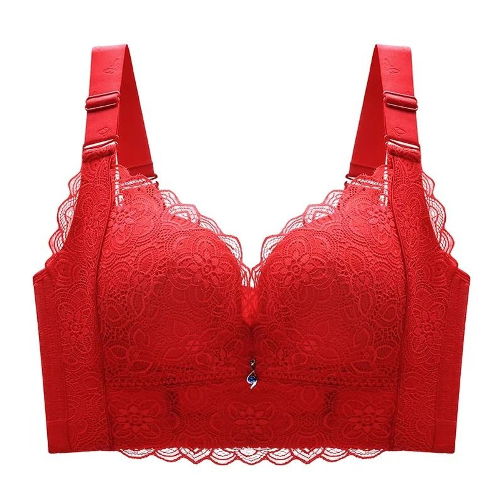 Push Up Lace Wireless Bra With Wide Straps For Women Plus Size 10