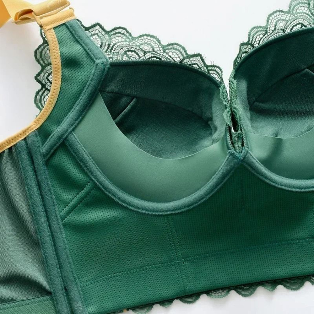 Push Up Lace Wireless Bra With Wide Straps For Women Plus Size 1
