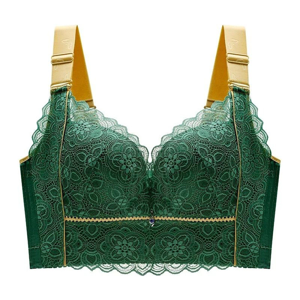 Push Up Lace Wireless Bra With Wide Straps For Women Plus Size 6