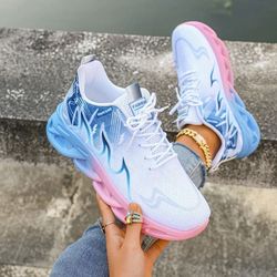women casual sports sneakers lightweight breathable flats