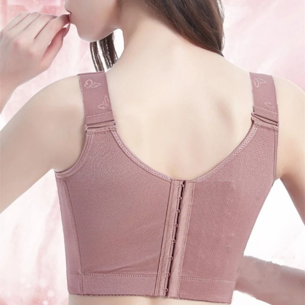 Sexy Lace Push Up Bra Wire Free Backless Floral Plus Size Bra 0