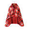 Thick Plaid Wearable Blanket With Buttons Soft Fleece Shawl Throw 12