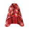 Thick Plaid Wearable Blanket With Buttons Soft Fleece Shawl Throw 12