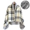 Thick Plaid Wearable Blanket With Buttons Soft Fleece Shawl Throw 5