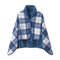 Thick Plaid Wearable Blanket With Buttons Soft Fleece Shawl Throw 8