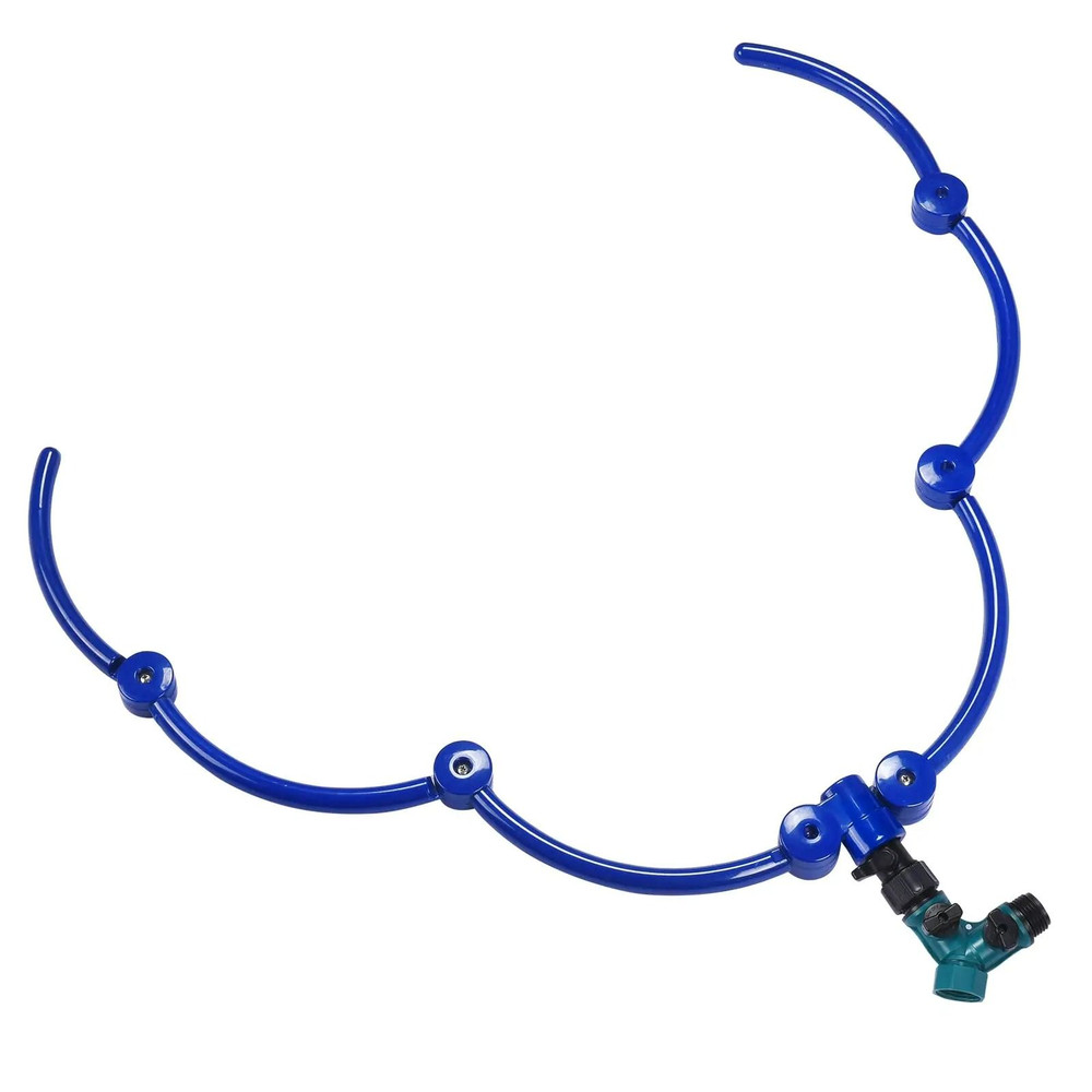 Tree Watering Ring Circle Sprinkler With Y Hose Splitter 360 Degree Irrigation 8