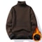 Men Turtleneck Knit Sweater Warm Rollneck Slim Fit Pullover 1