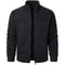 Men Patchwork Stand Collar Zip Up Sweatshirt Slim Fit Track Jacket 6