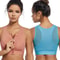 Plus Size High Impact Zip Front Sports Bra Wireless Support 0
