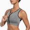 Plus Size High Impact Zip Front Sports Bra Wireless Support 1