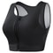Plus Size High Impact Zip Front Sports Bra Wireless Support 8