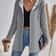 Womens Solid Color Hooded Zip Sweatshirt Casual Loose Fit Jacket 0