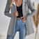 Womens Solid Color Hooded Zip Sweatshirt Casual Loose Fit Jacket 2