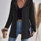 Womens Solid Color Hooded Zip Sweatshirt Casual Loose Fit Jacket 4