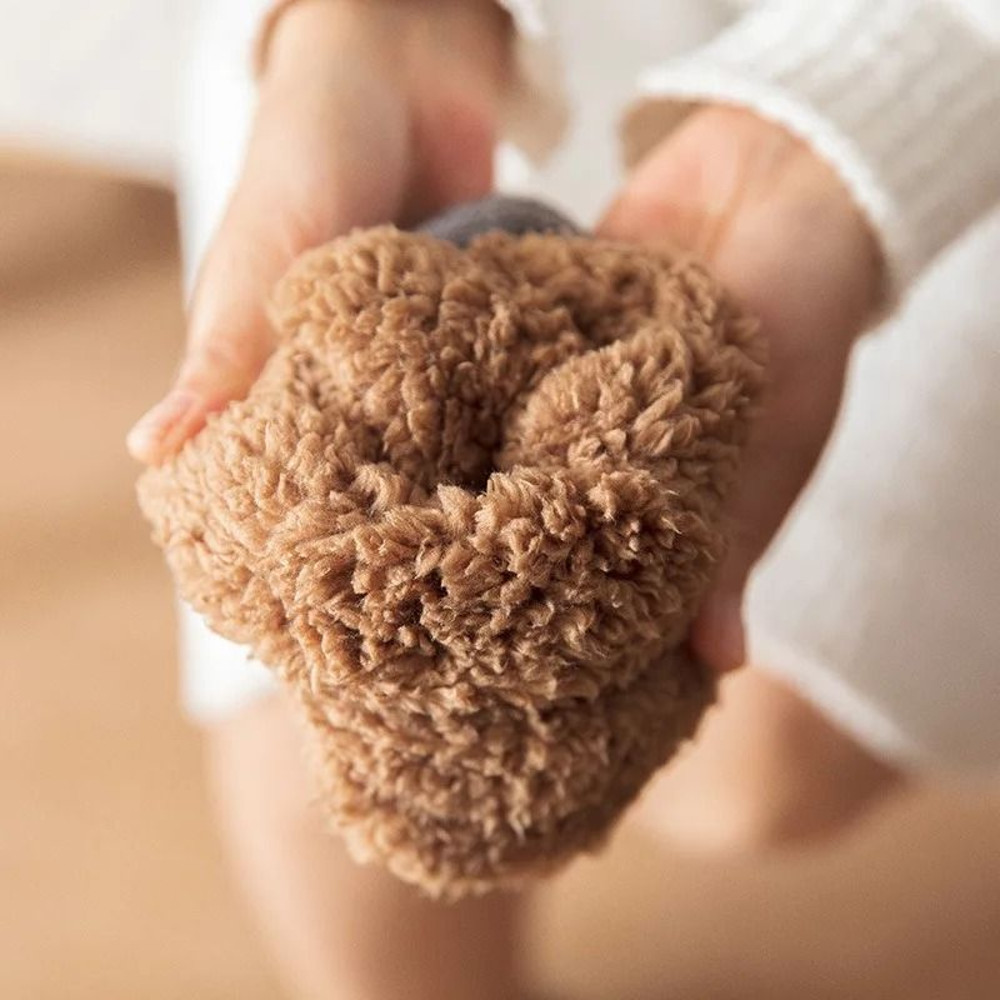 Unisex Thermal Non Slip Slipper Socks Fuzzy Cotton Winter Floor Sleep Socks 4