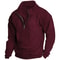 Mens Fleece Half Zip Stand Collar Sweatshirt 3