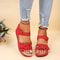 Women Slip On Open Toe Sandals Comfortable Summer Walking Shoes 1