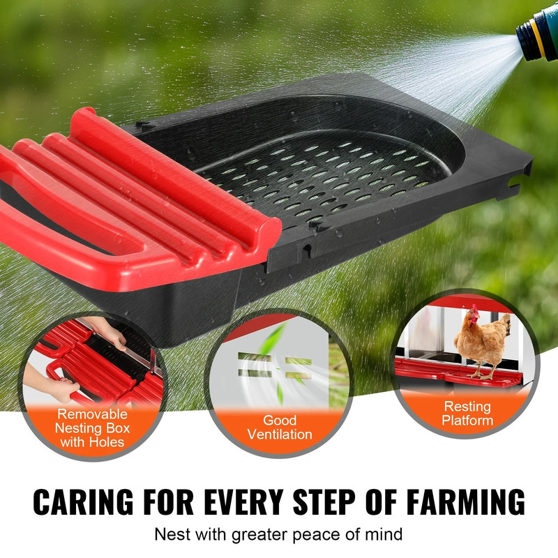 Large Capacity Metal Chicken Nesting Boxes With Removable Trays And EasyClean Design 5