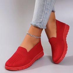 women breathable lightweight casual sports shoes non slip flat sneakers
