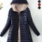 Womens Mid Length Hooded Winter Coat With Warm Lamb Fleece Lining 9