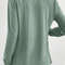 Women Solid Color V Neck Long Sleeve Button Top 1