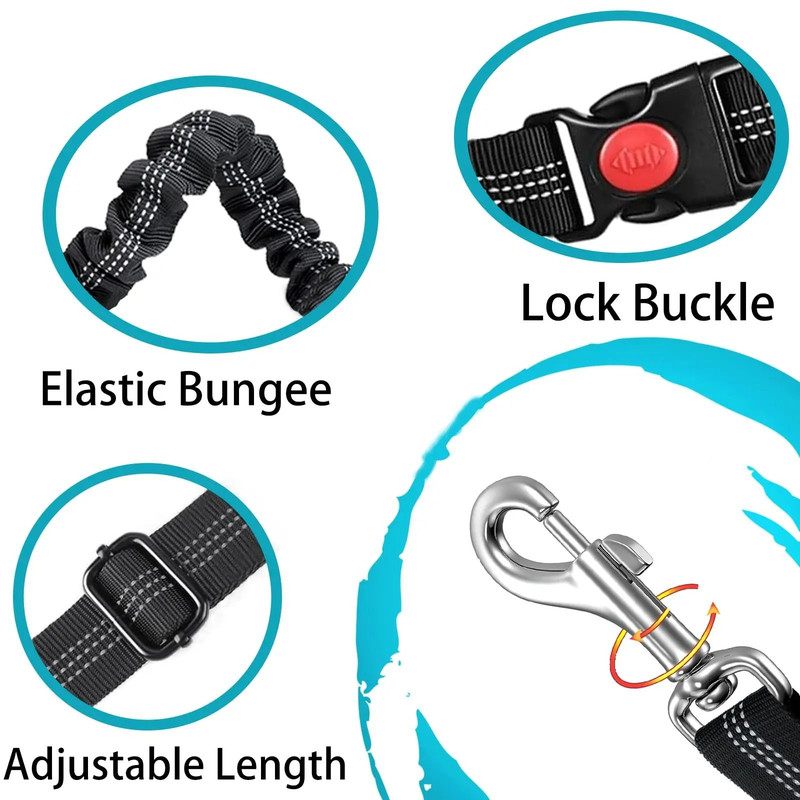 Adjustable Heavy Duty Dog Car Seat Belt 3