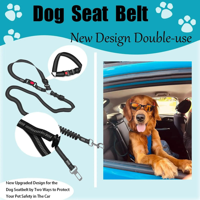 Adjustable Heavy Duty Dog Car Seat Belt 5
