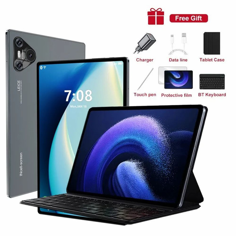 Pro Tablet 10 Inch Android 4K Dual SIM With Keyboard Option 10