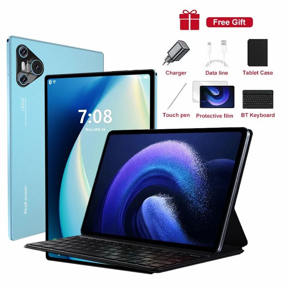 Pro Tablet 10 Inch Android 4K Dual SIM With Keyboard Option 11