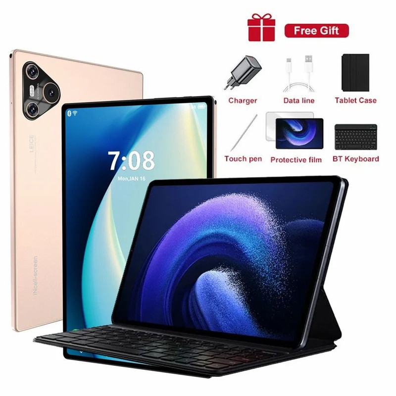 Pro Tablet 10 Inch Android 4K Dual SIM With Keyboard Option 12