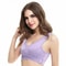 Womens Cross Side Buckle Seamless Lace Sports Bra 7